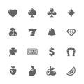 Simple Slot Machine Icons