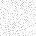 Simple small black and white leaves seamless pattern, vector