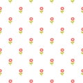 Simple small flowers pattern. Baby pastel background.