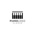 Simple Smart Piano Lettering logo designs