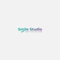 Simple smile logotype, smile fun logo