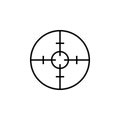 Simple sniper rifle aim target.