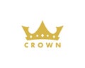 simple and sophisticated crown vector logo design for jewelry, fabrication and clothing brand