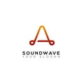 Simple sound wave logo
