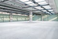 Simple spacious concrete warehouse garage interior. Space and design concept. Royalty Free Stock Photo