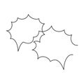Simple Speech Bubbles for Communication and Dialogue. One line and a continuous line icon Royalty Free Stock Photo