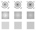 Simple spiral drawing forming square