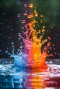 Simple Splash Design in Vivid Colors