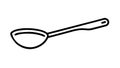 Simple Spoon Icon for Culinary and Eating Utensil Designs, vector design Generative AI Royalty Free Stock Photo