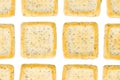 Simple square crackers isolated Royalty Free Stock Photo