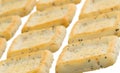 Simple square crackers isolated Royalty Free Stock Photo