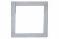 Simple square grey frame on white with copyspace