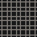 Simple square grid seamless pattern. Abstract vector black and white background. Basic decorative design Royalty Free Stock Photo