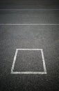 Simple square marking on car parking zone background