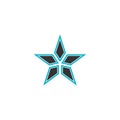 Simple star logo, icon, vector design element