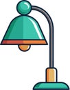 Simple steps for a clean lamp bulb Icon design Royalty Free Stock Photo