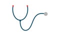 Simple stethoscope illustration design vector