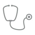 Simple Stethoscope Symbol Monochrome