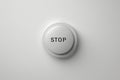 Simple Stop Button with Sans-Serif Font
