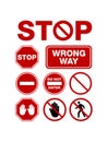 Simple Stop No Enter Sign