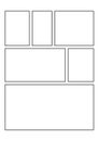 Simple storyboard design for Comic Book