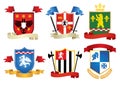 Simple style heraldic set 