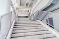 Modern city architecture, stairs, white background Royalty Free Stock Photo