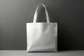 Simple and stylish design mockup, white blank cotton tote bag