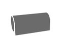Simple yet stylish grayscale illustration of a rolled-up object. Ideal for website design, app interfaces, presentations, or as a