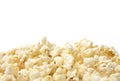 Sweet and Salty Popcorn on a White Background Royalty Free Stock Photo