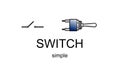 Simple switch icon and symbol