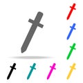 simple Sword icon. Elements in multi colored icons for mobile concept and web apps. Icons for website design and development, app