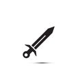 Simple Sword icon vector illustration. eps 10