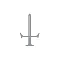Simple sword symbol decoration vector