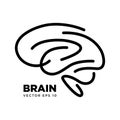 Abstract Brain Symbol design vector eps 10