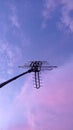 An Simple Television Antenne with Aesthetic Sky Royalty Free Stock Photo