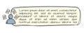 Simple text block with an icon of multitasking, work pace, workload for the design of printed materials, website