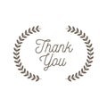 A simple thank you greeting vector image