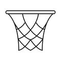 Thin line basket ring icon