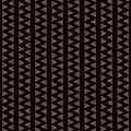 Simple traditional african mudcloth fabric, doted triangles seamless pattern, vector