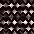 Simple traditional african mudcloth fabric, simple squares geometric seamless pattern, vector Royalty Free Stock Photo