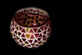 Simple traditional art and craft tealight candle holder bowl.