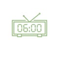 Simple Trendy Digital Clock Icon Vector Template Illustration Design Royalty Free Stock Photo