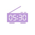 Simple Trendy Digital Clock Icon Vector Template Illustration Design Royalty Free Stock Photo