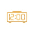 Simple Trendy Digital Clock Icon Vector Template Illustration Design Royalty Free Stock Photo