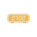 Simple Trendy Digital Clock Icon Vector Template Illustration Design Royalty Free Stock Photo