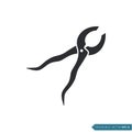 Simple Trendy Pliers Icon Vector Template Illustration Design Royalty Free Stock Photo