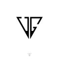 Simple triangle logo VG UG