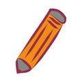 Simple tricolored Vector Icon the Pencil