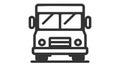 Simple truck line icon, Delivery icon